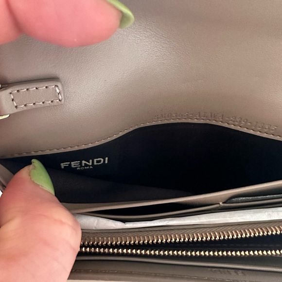 Fendi Two Tone FF Continental Wallet with Chain - Picture 7 of 10